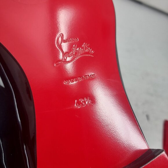 Christian Louboutin MENS Black Patent Dandelion Tassel Loafer - Picture 4 of 10